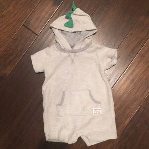 Carters 12m towel fabric one piece